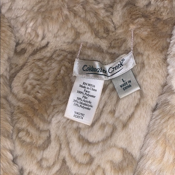 ⭐️ COLDWATER CREEK SUEDE/FAUX FUR JACKET - Picture 4 of 7